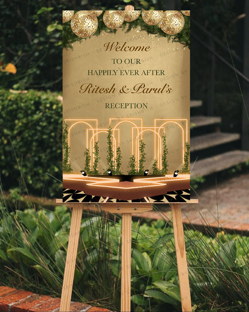 Reception Welcome Board