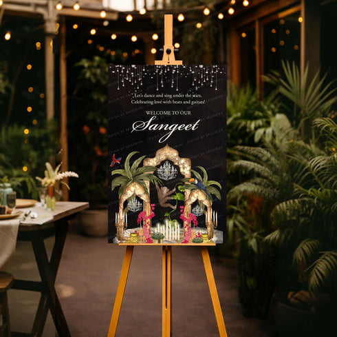 Sangeet Welcome Board