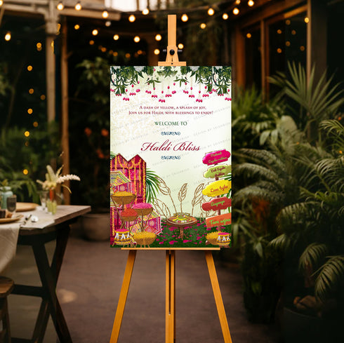 Haldi Welcome Board