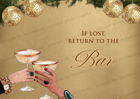 Return to the Bar | Playful Sign
