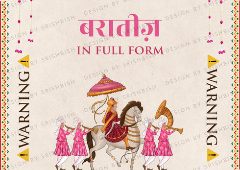 Baarati's Ahead Board | Playful Sign