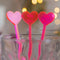 Custom Drink Stirrers - Pink Fluorescent